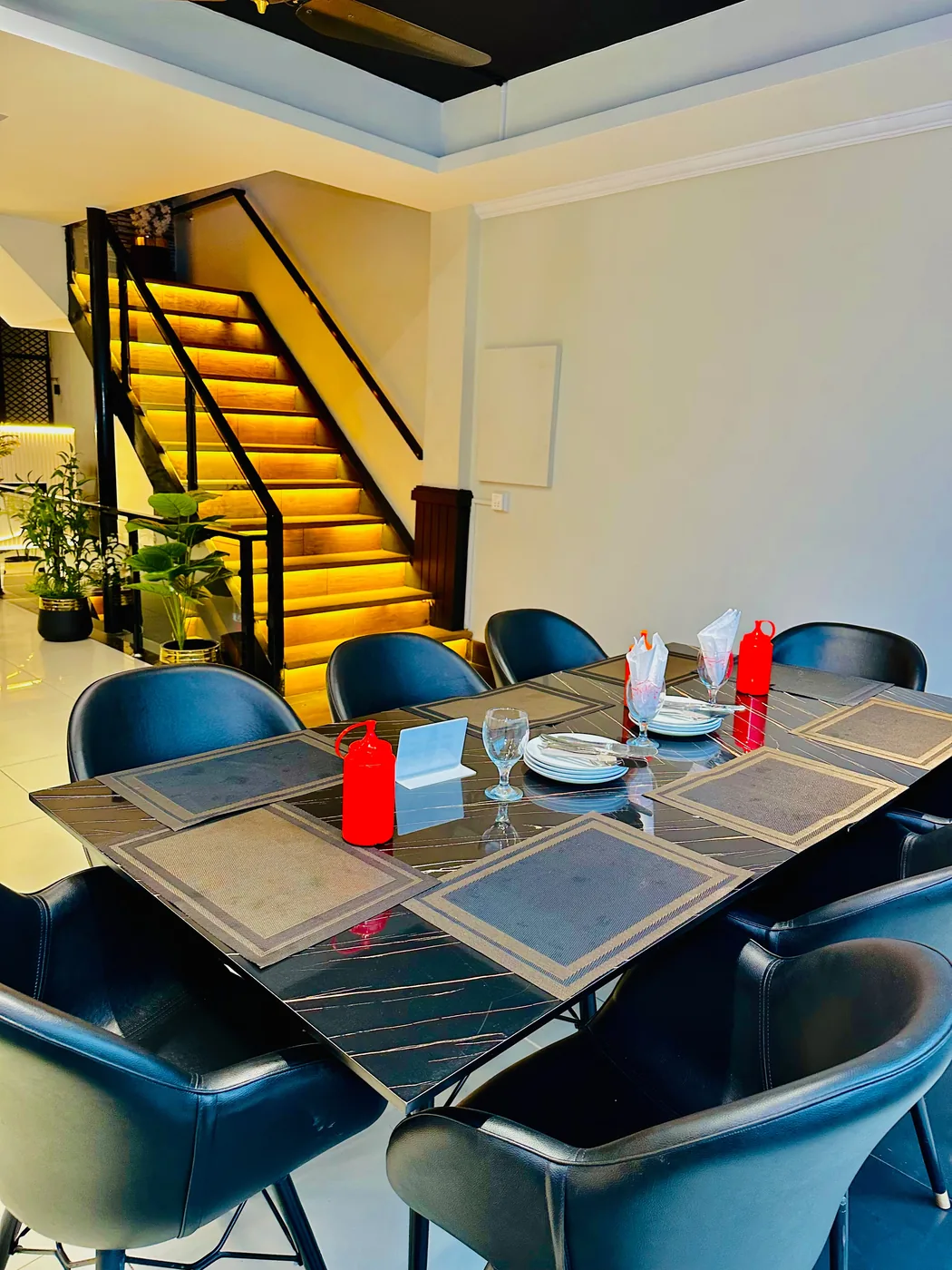 Illuminated Staircase Table